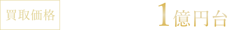 買取価格 1億円台